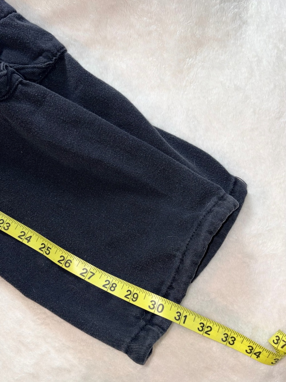 Black wash Cargo Pants sz S - Picture 7 of 7